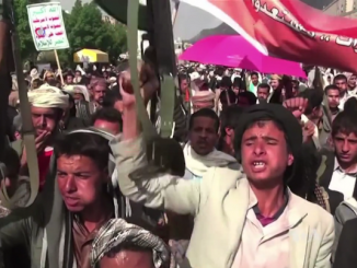 Houthi protest image