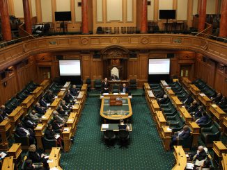 Parliament debating chamber