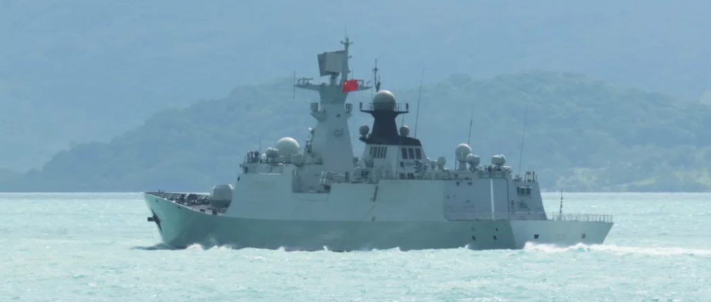 China warship image